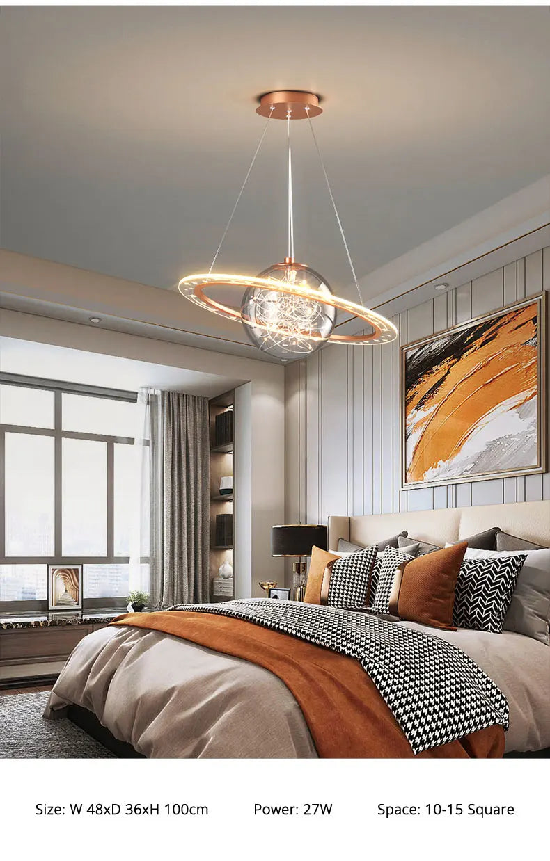 Nordic chandelier centerpiece living room dining room designer globe chandelier children room light bedroom dinning room light