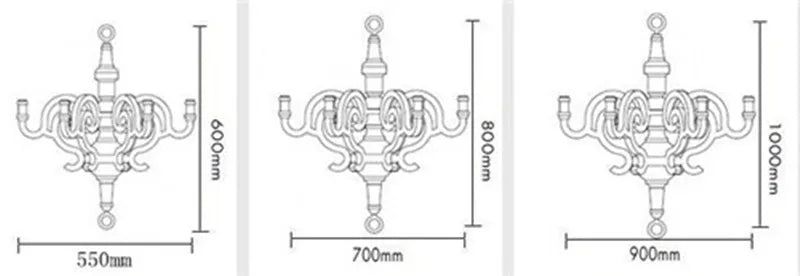 Paper Chandelier Postmodern style candle chandelier art designer white chandelier dining room clothing shop wood light fixture