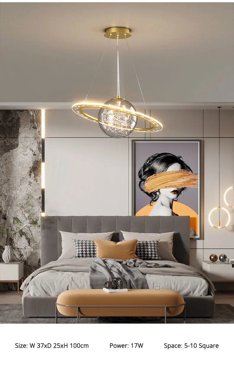 Nordic chandelier centerpiece living room dining room designer globe chandelier children room light bedroom dinning room light