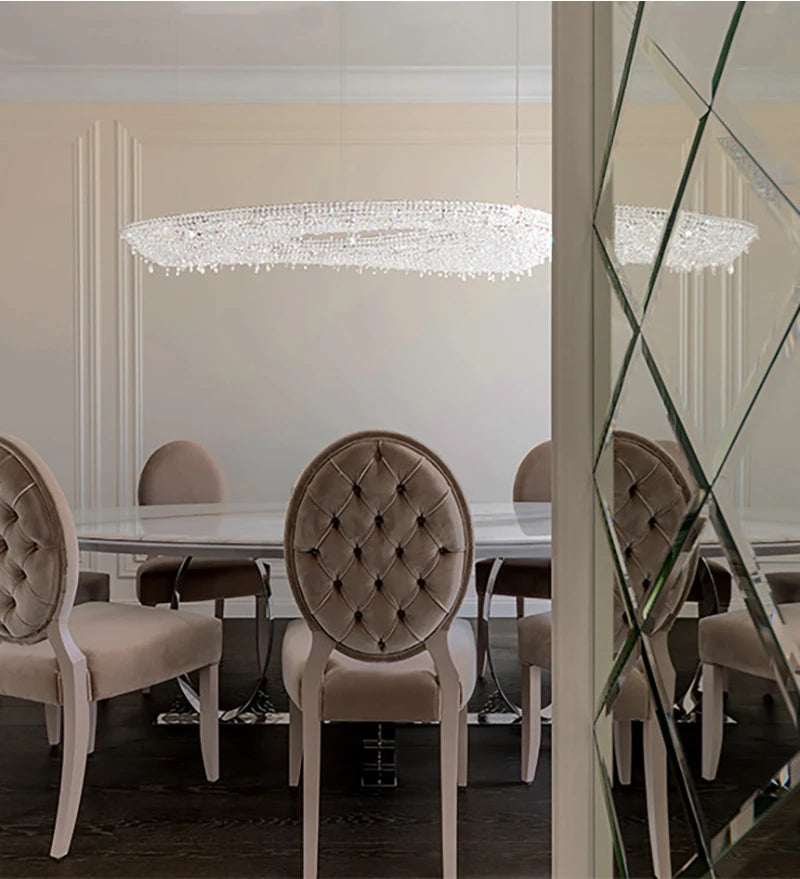 Modern Crystal Chandelier Lighting For Living Room Luxury Gold Hanging Lamp For Foyer Hall Lobby Large Hanging Light Fixture