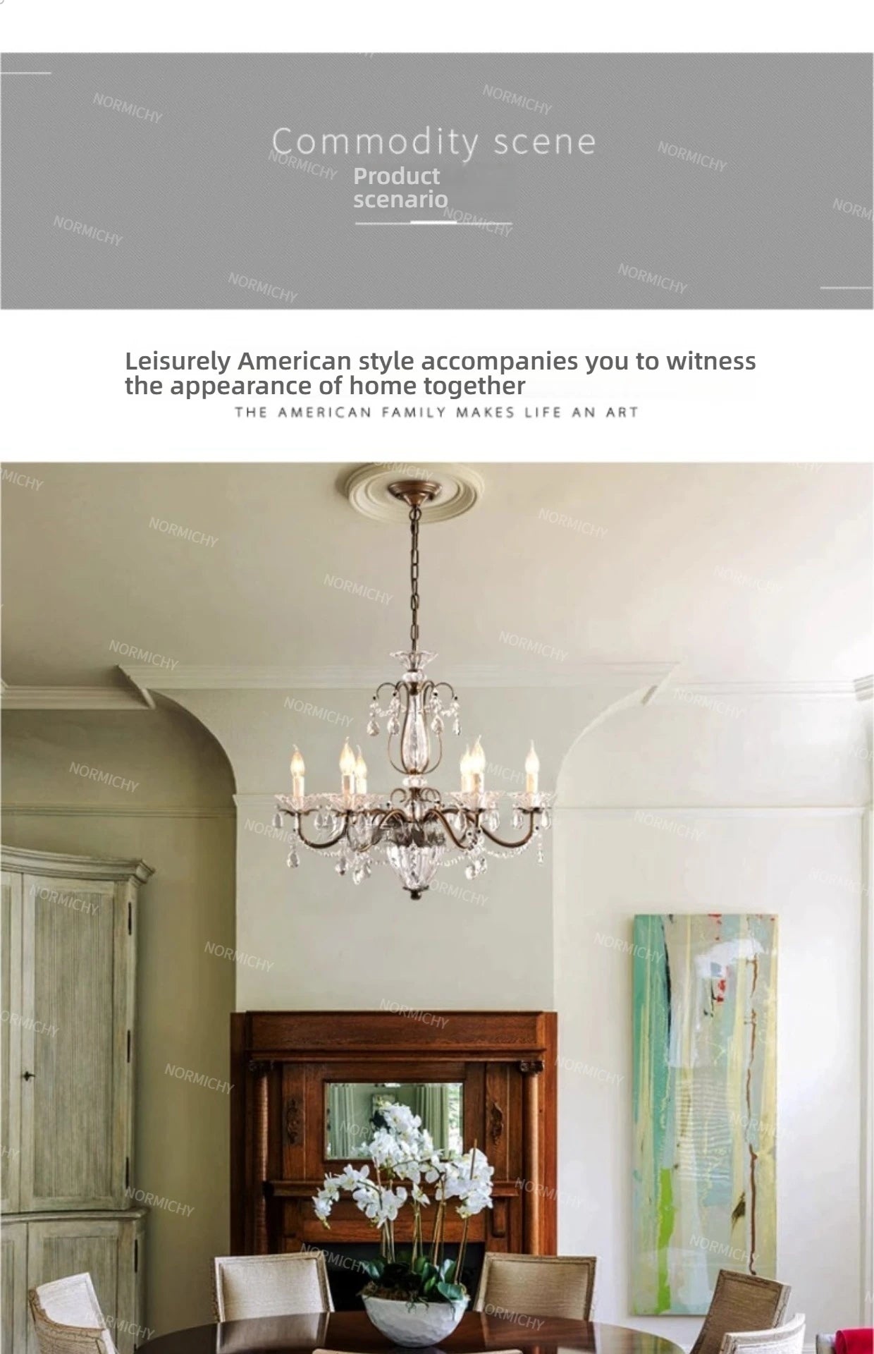 French Crystal Chandelier Retro Light Luxury Living Room Main Light 2025 New Candle High-End Dining Room Bedroom Light