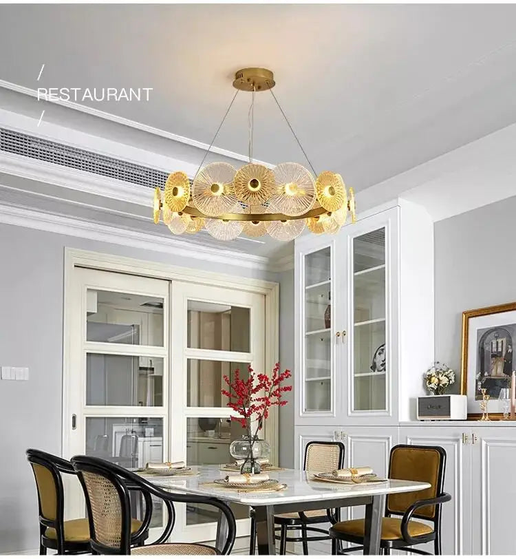 Postmodern Luxury Crystal Chandelier Living Room Dining Room LED Lighting Fixtures Indoor Lighting Decoration