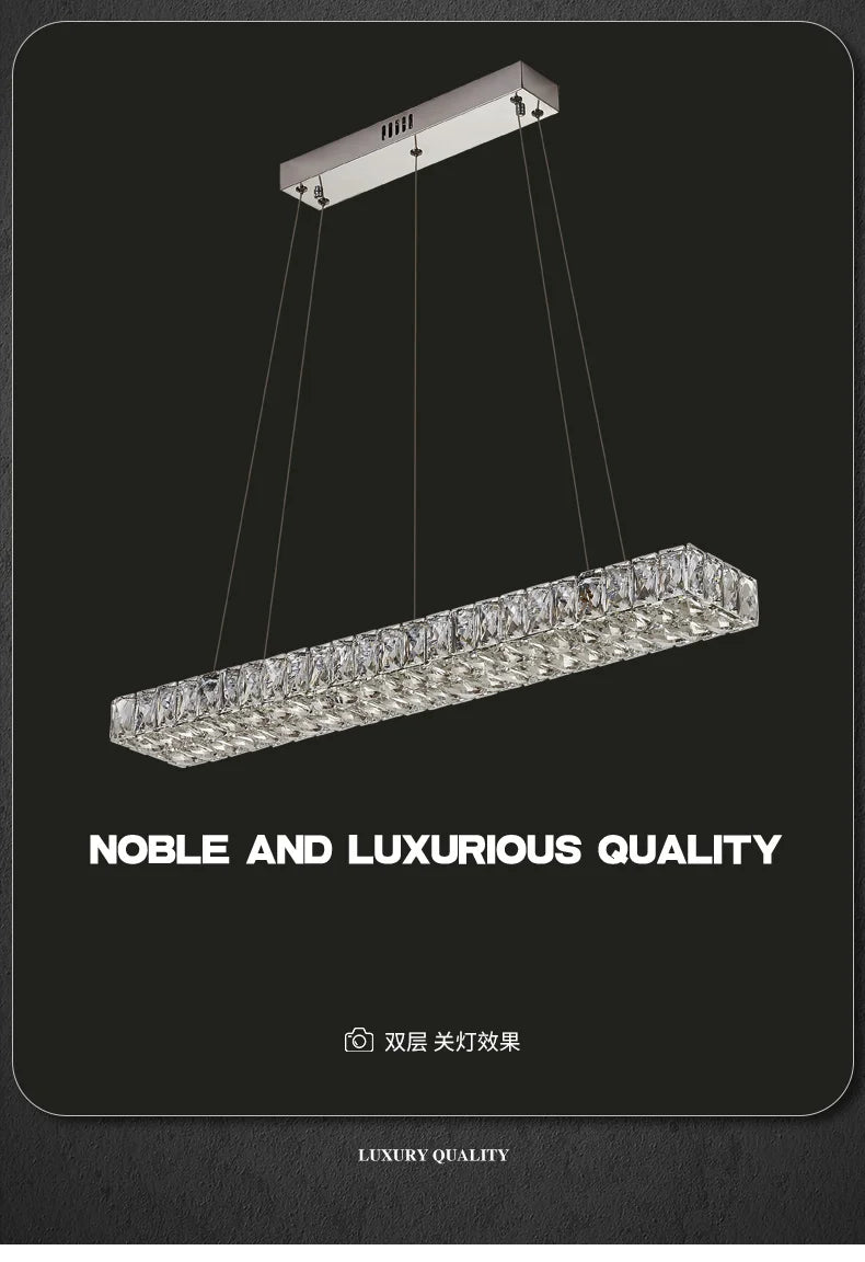 Modern Art Decor Led Chandelier Lighting Crystal Led Pendant Chandelier Lamp Living Room Dining Room Hanging Lights Luminaire