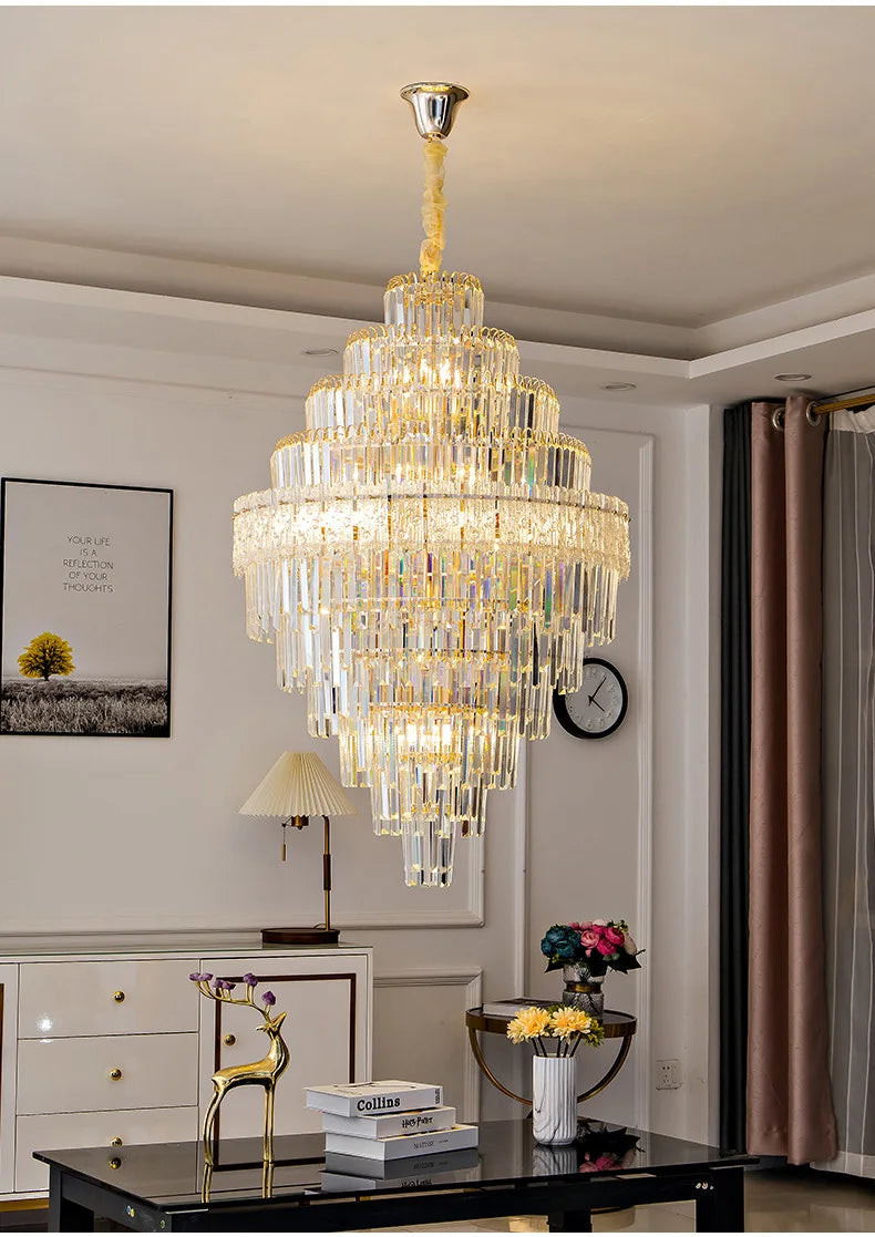 Luxury Crystal Chandelier Ceiling Lights Modern Chandeliers for Living Room Home Decoration Ceiling Pendant Lamp Żyrandol Lustre