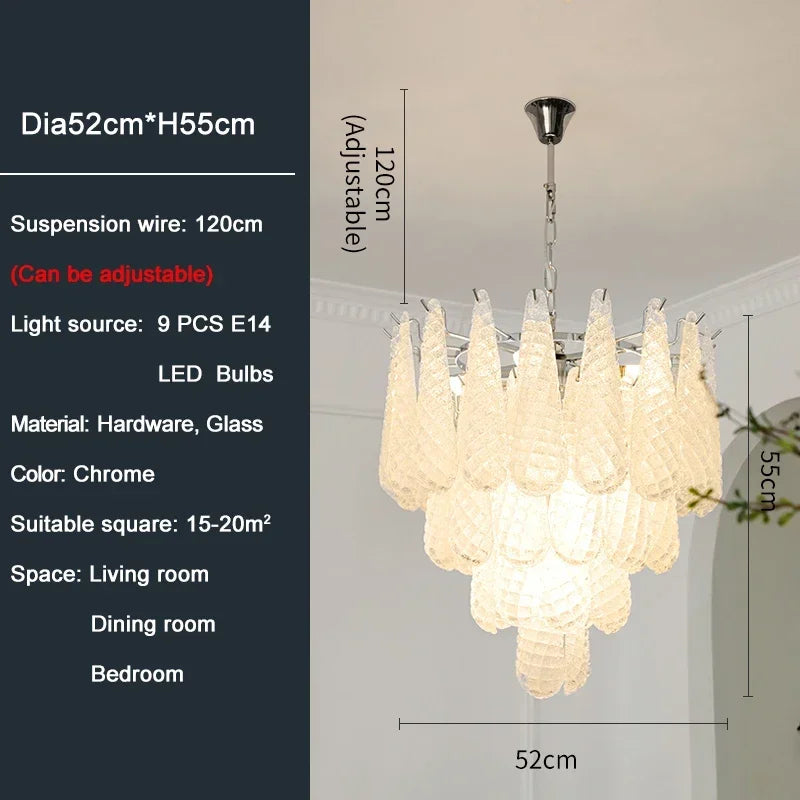Luxury Crystal Chandelier For Living Room Led Home Decor Indoor Lighting Modern Kitchen Hanging Lamp Round Cristal Lustre