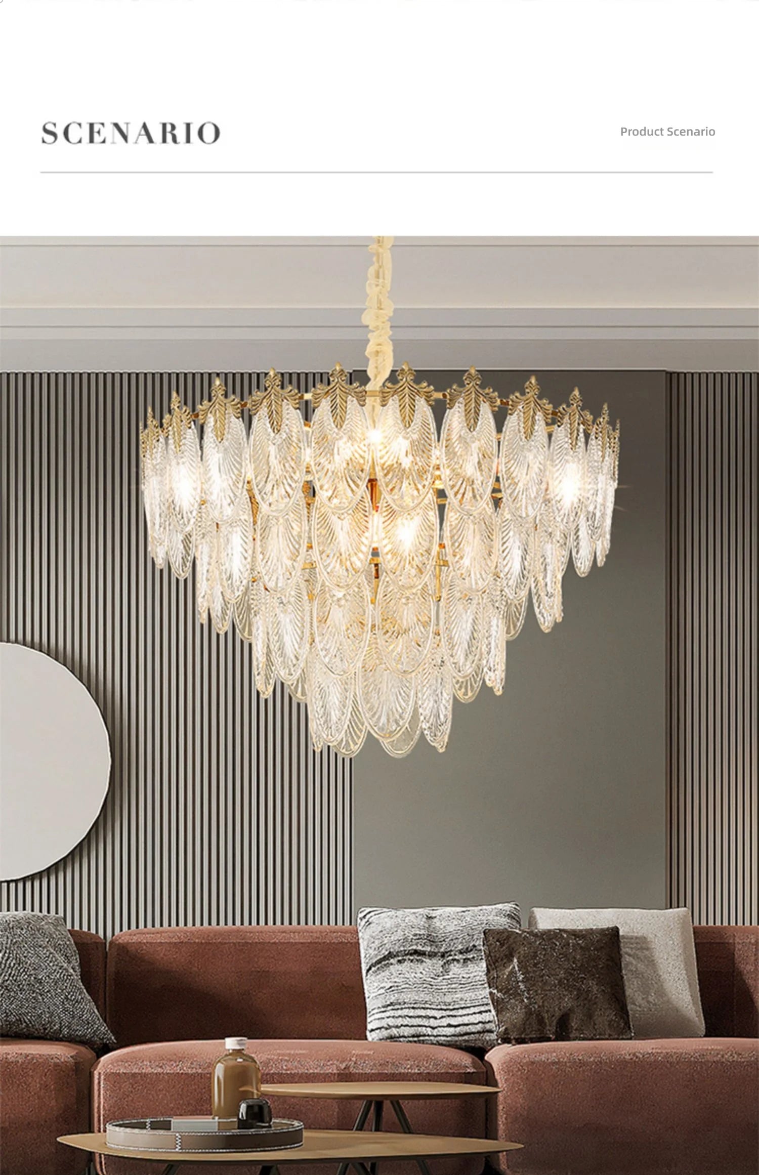 Postmodern Luxury Crystal Ceiling Chandelier Luxury French Crystal Chandelier for Living Room Kitchen Villa glass Hanging Lamp