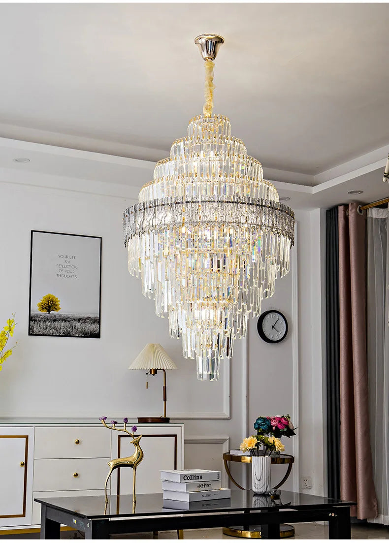 Luxury Crystal Chandelier Ceiling Lights Modern Chandeliers for Living Room Home Decoration Ceiling Pendant Lamp Żyrandol Lustre