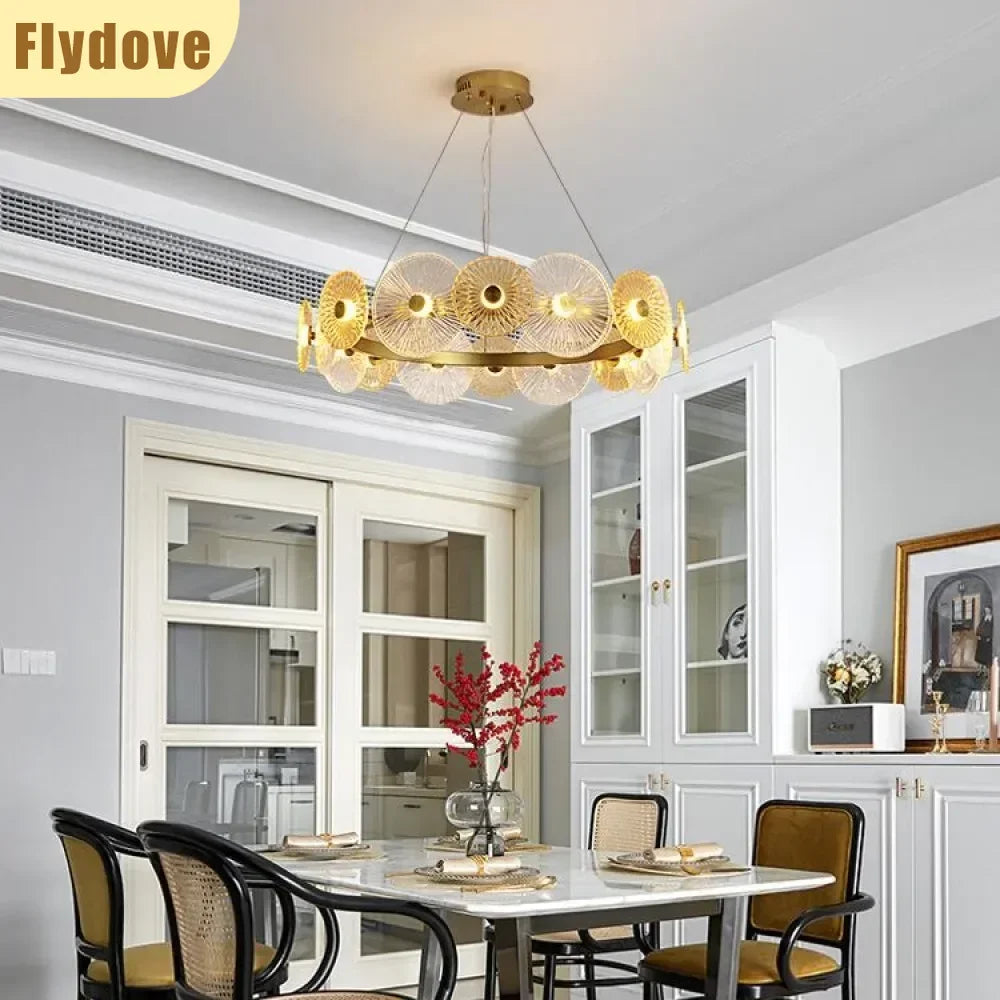 Postmodern Luxury Crystal Chandelier Living Room Dining Room LED Lighting Fixtures Indoor Lighting Decoration