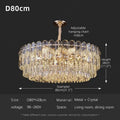 Crystal Chandelier for Dining Table Modern Pendant Light Lustre Suspension Lighting Indoor Living Room Luxury Hanging Lamp
