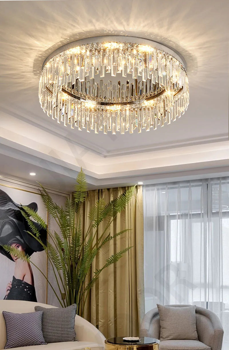 Modern Ceiling Chandelier Crystal Nordic Ceiling Lamps Bedroom Decoration Living Room Lighting Pendant Light LED Light Lustre