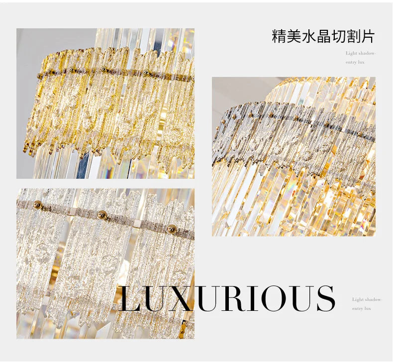 Luxury Crystal Chandelier Ceiling Lights Modern Chandeliers for Living Room Home Decoration Ceiling Pendant Lamp Żyrandol Lustre