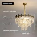 Postmodern Luxury Crystal Ceiling Chandelier Luxury French Crystal Chandelier for Living Room Kitchen Villa glass Hanging Lamp