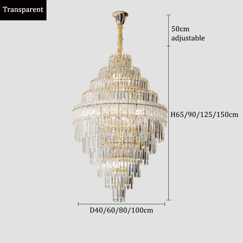 Luxury Crystal Chandelier Ceiling Lights Modern Chandeliers for Living Room Home Decoration Ceiling Pendant Lamp Żyrandol Lustre