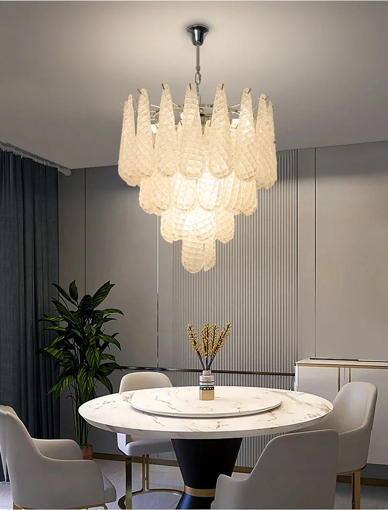 Luxury Crystal Chandelier For Living Room Led Home Decor Indoor Lighting Modern Kitchen Hanging Lamp Round Cristal Lustre
