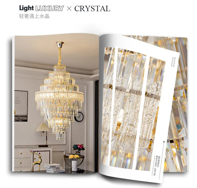Luxury Crystal Chandelier Ceiling Lights Modern Chandeliers for Living Room Home Decoration Ceiling Pendant Lamp Żyrandol Lustre