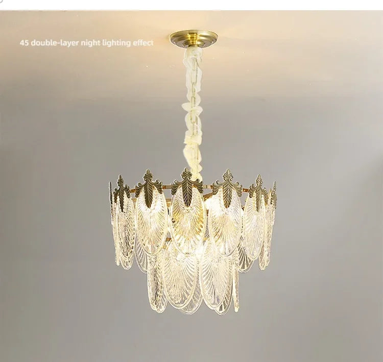 Postmodern Luxury Crystal Ceiling Chandelier Luxury French Crystal Chandelier for Living Room Kitchen Villa glass Hanging Lamp