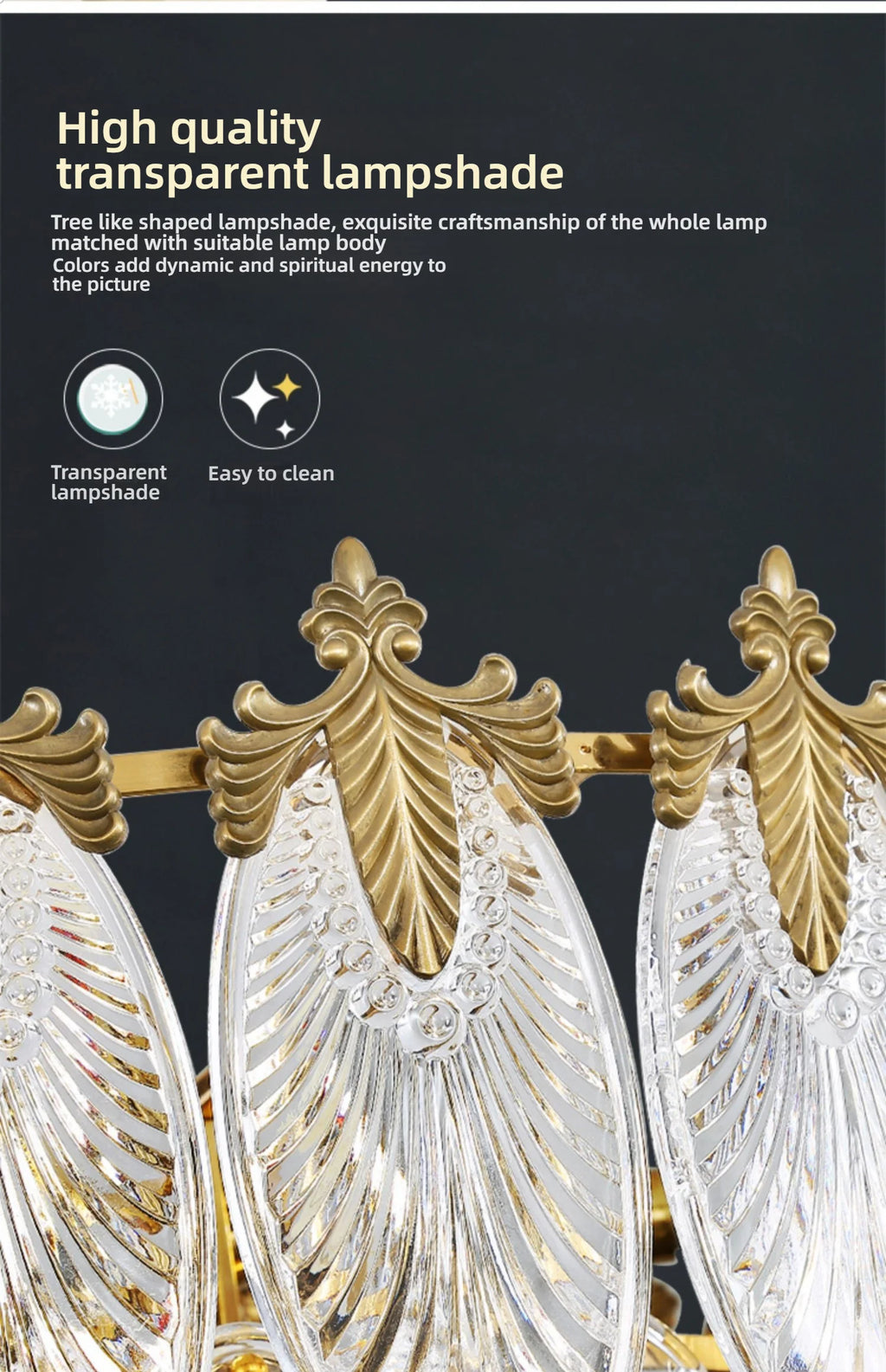 Postmodern Luxury Crystal Ceiling Chandelier Luxury French Crystal Chandelier for Living Room Kitchen Villa glass Hanging Lamp