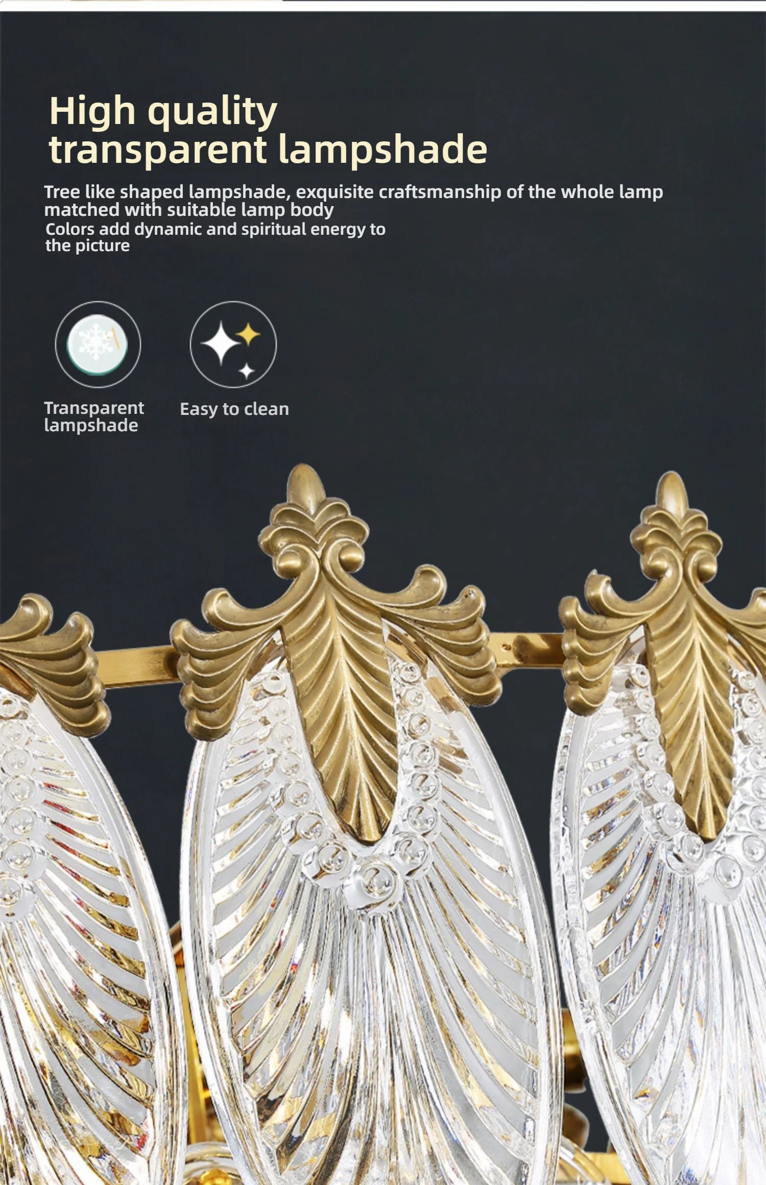 Postmodern Luxury Crystal Ceiling Chandelier Luxury French Crystal Chandelier for Living Room Kitchen Villa glass Hanging Lamp