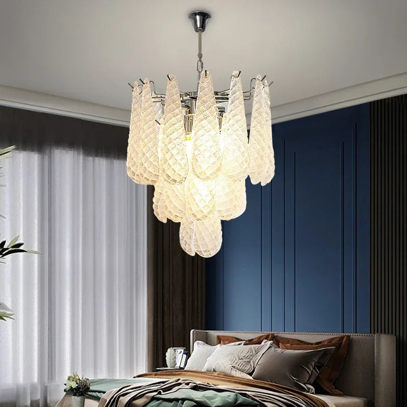 Luxury Crystal Chandelier For Living Room Led Home Decor Indoor Lighting Modern Kitchen Hanging Lamp Round Cristal Lustre