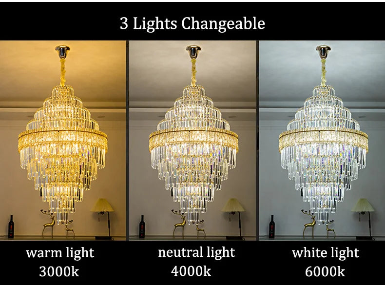 Luxury Crystal Chandelier Ceiling Lights Modern Chandeliers for Living Room Home Decoration Ceiling Pendant Lamp Żyrandol Lustre