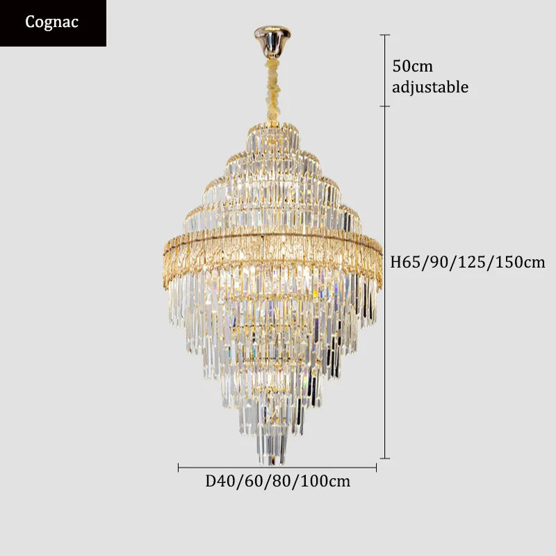 Luxury Crystal Chandelier Ceiling Lights Modern Chandeliers for Living Room Home Decoration Ceiling Pendant Lamp Żyrandol Lustre