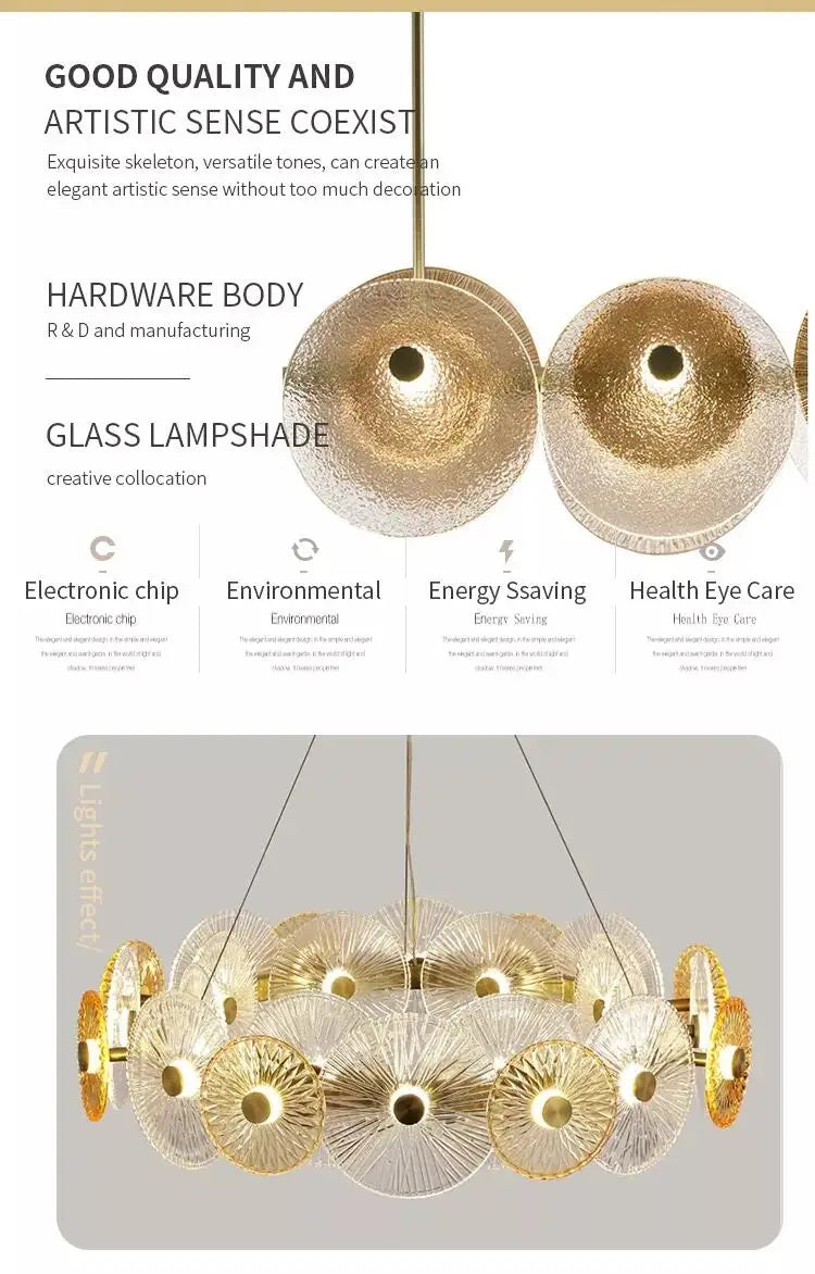 Postmodern Luxury Crystal Chandelier Living Room Dining Room LED Lighting Fixtures Indoor Lighting Decoration