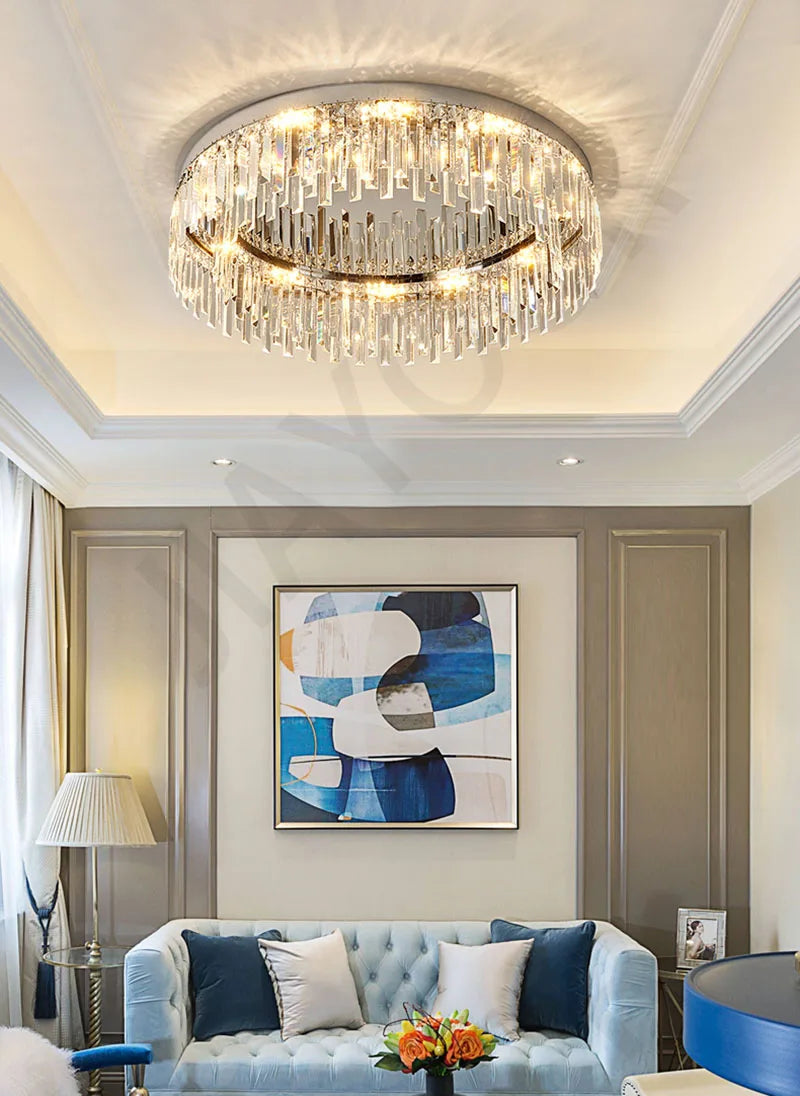 Modern Ceiling Chandelier Crystal Nordic Ceiling Lamps Bedroom Decoration Living Room Lighting Pendant Light LED Light Lustre