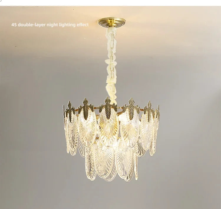 Postmodern Luxury Crystal Ceiling Chandelier Luxury French Crystal Chandelier for Living Room Kitchen Villa glass Hanging Lamp