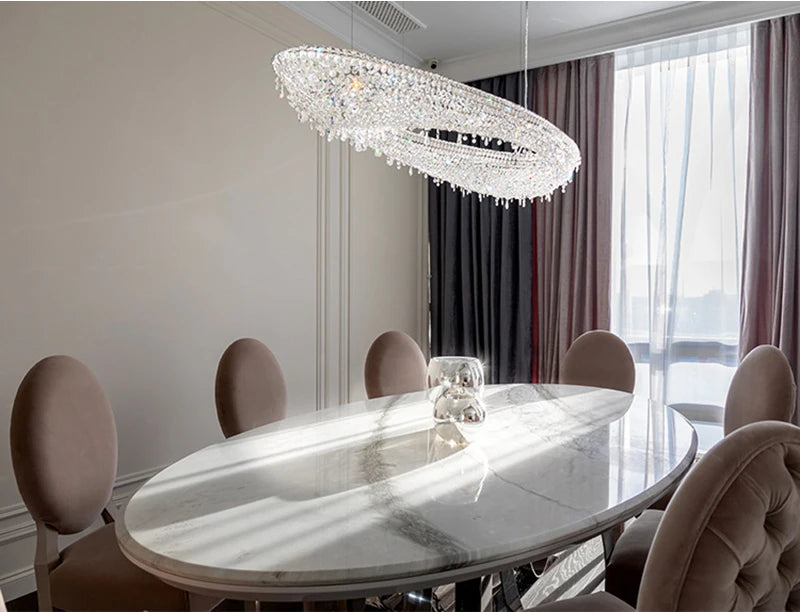 Modern Crystal Chandelier Lighting For Living Room Luxury Gold Hanging Lamp For Foyer Hall Lobby Large Hanging Light Fixture