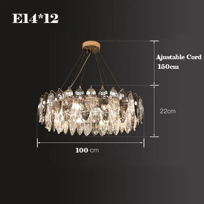 Contemporary Crystal Tassel Chandelier with Pink Feather and Gold Round Design for Indoor Living Room Ceiling Decorative Light F