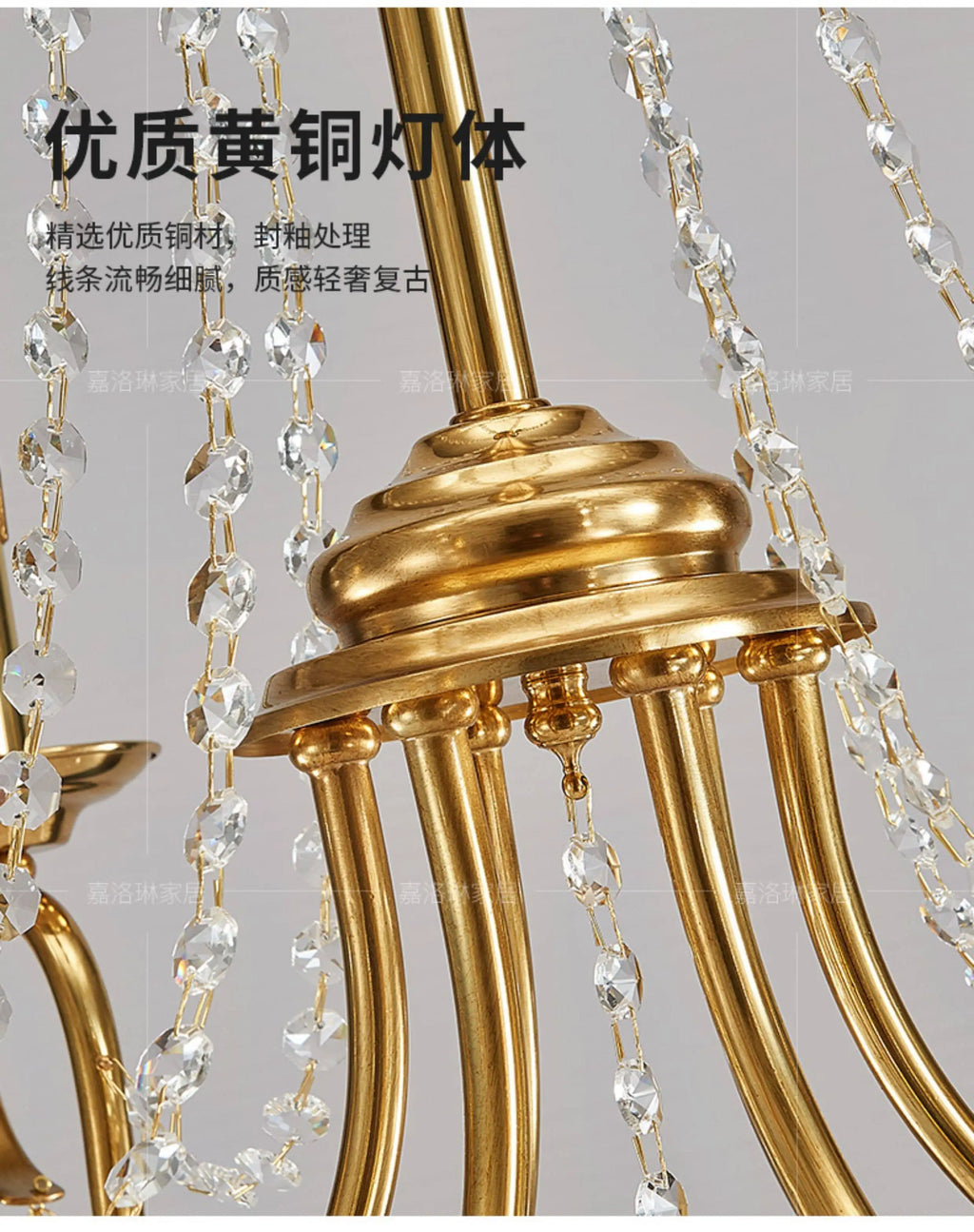 European Restaurant deco Copper LED Candle chandelier for Dining Room deco American Retro Pastoral Entrance kitchen hanging lamp