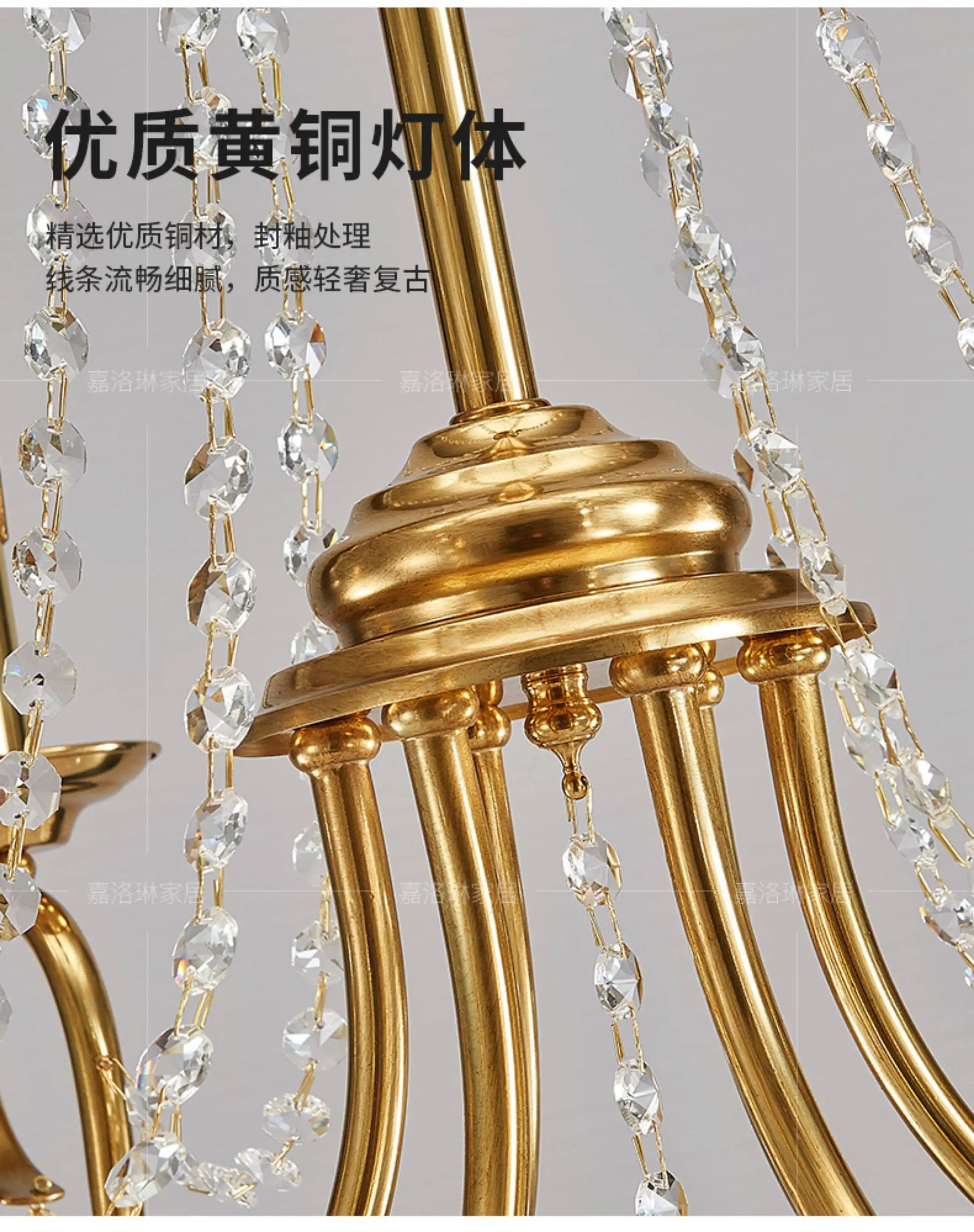 European Restaurant deco Copper LED Candle chandelier for Dining Room deco American Retro Pastoral Entrance kitchen hanging lamp