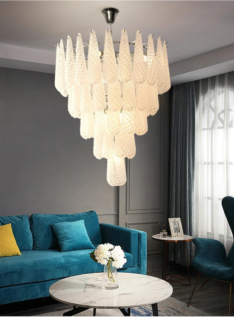 Luxury Crystal Chandelier For Living Room Led Home Decor Indoor Lighting Modern Kitchen Hanging Lamp Round Cristal Lustre