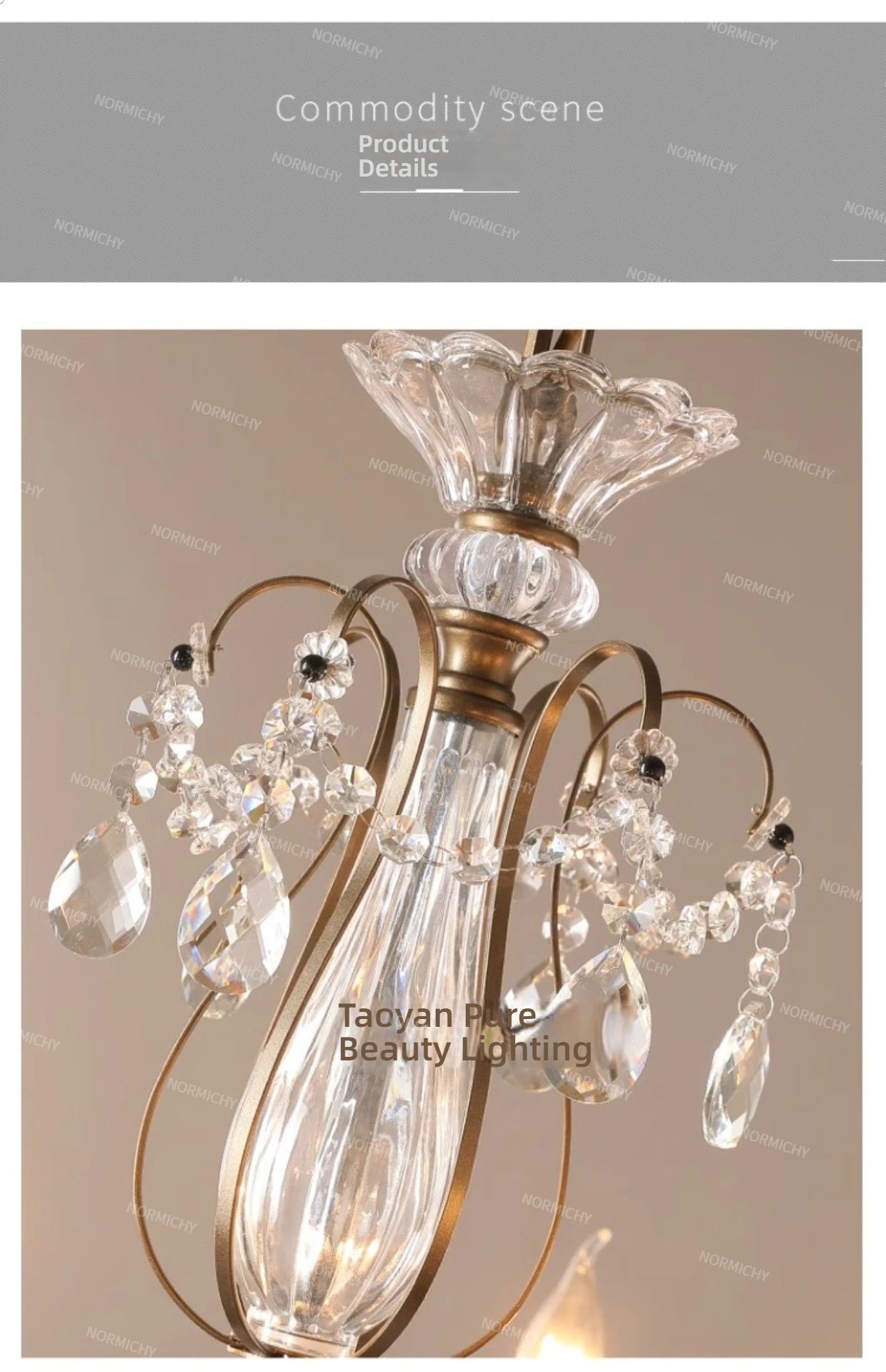 French Crystal Chandelier Retro Light Luxury Living Room Main Light 2025 New Candle High-End Dining Room Bedroom Light