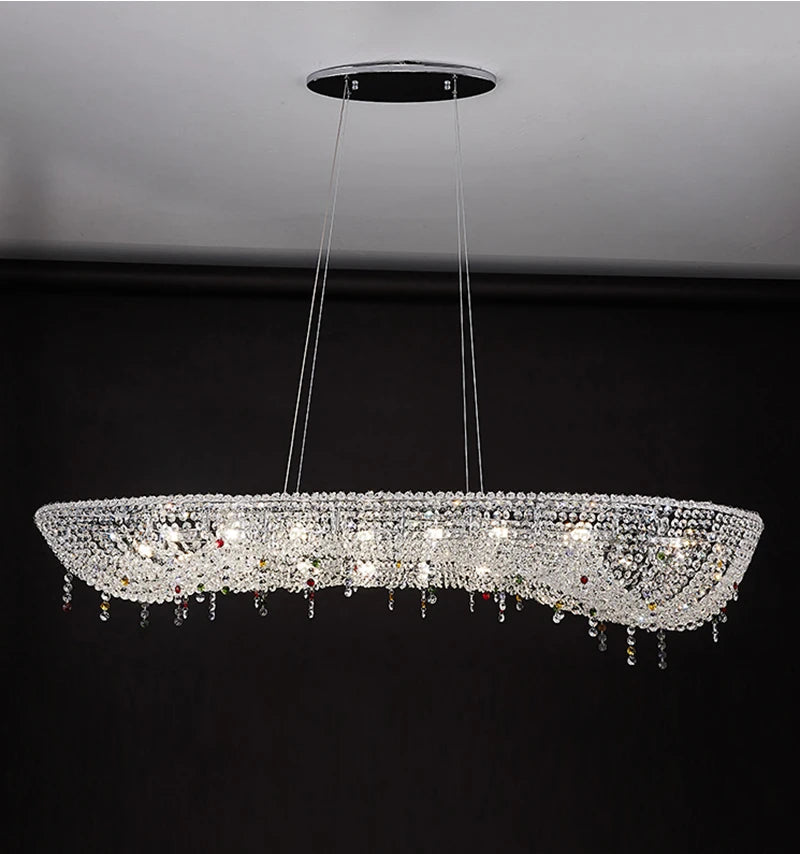 Modern Crystal Chandelier Lighting For Living Room Luxury Gold Hanging Lamp For Foyer Hall Lobby Large Hanging Light Fixture