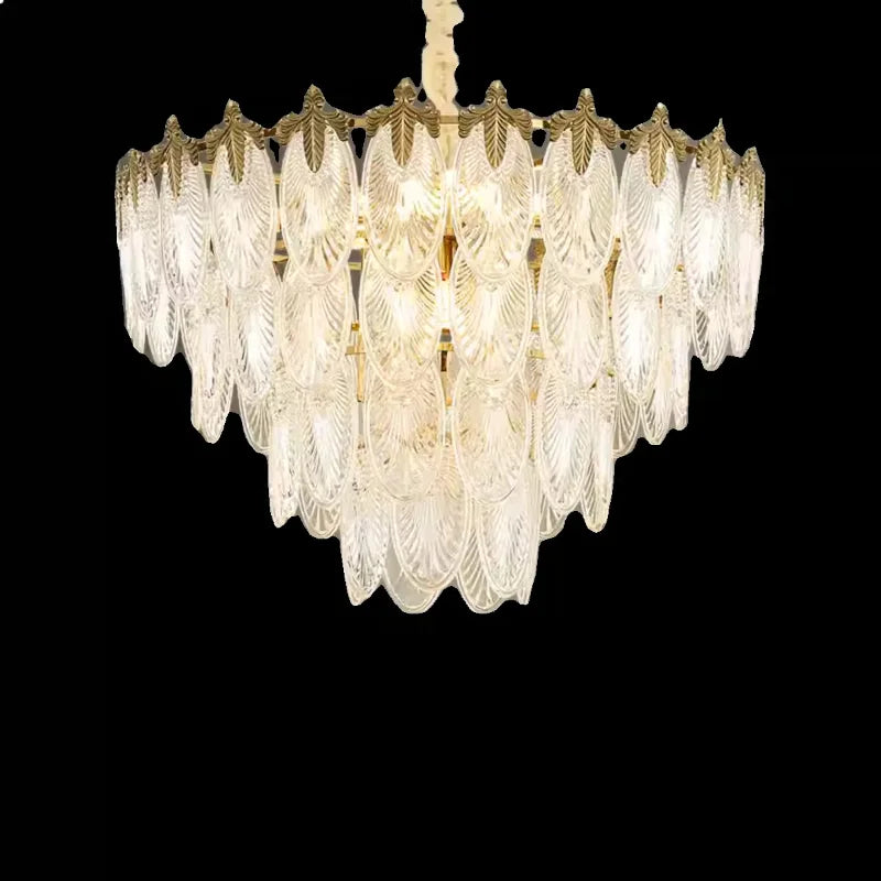 Postmodern Luxury Crystal Ceiling Chandelier Luxury French Crystal Chandelier for Living Room Kitchen Villa glass Hanging Lamp