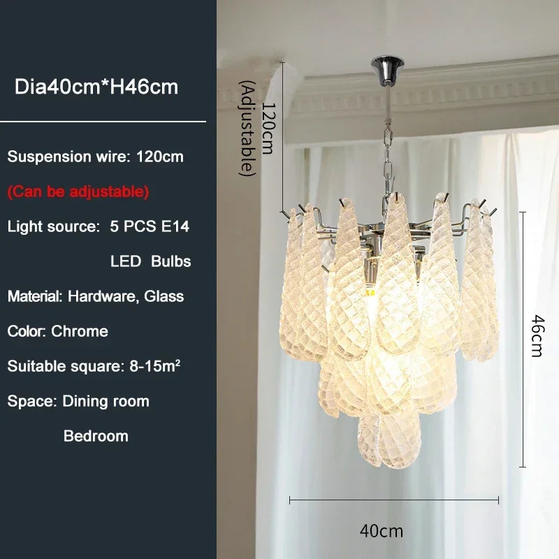 Luxury Crystal Chandelier For Living Room Led Home Decor Indoor Lighting Modern Kitchen Hanging Lamp Round Cristal Lustre
