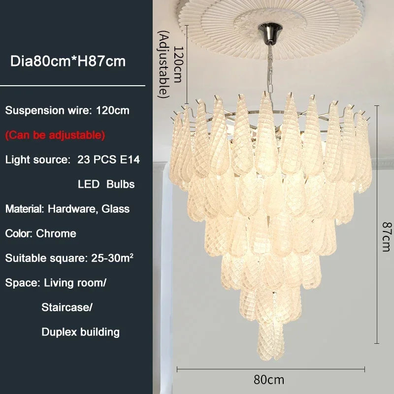 Luxury Crystal Chandelier For Living Room Led Home Decor Indoor Lighting Modern Kitchen Hanging Lamp Round Cristal Lustre
