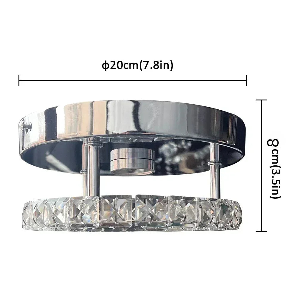 Modern Luxury Minimalist Circular Crystal Chandelier Living Room Restaurant Bar Villa Corridor LED Home Decor Lighting Fixtures